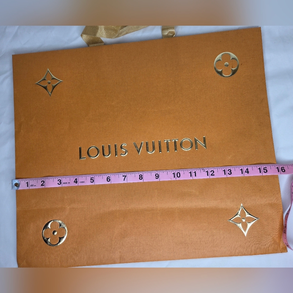 Louis Vuitton Large Shopping Bag In Orange And Gold Accent - Picture 7 of 8